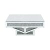 Modern Mirrored Coffee Table – Customizable MDF & Silver Mirror Center Table