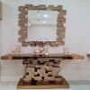 New Arrival Modern Smoke Grey Mirrored Console Table for Living Room & Entryway