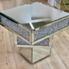 H4a1ba6e4e3d746e58ba8277fdb80a7d7Z Luxury Sparkling Side Table with Crush Diamond Finish & Tempered Glass Top for Living Room