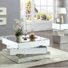 Modern Mirrored Coffee Table – Customizable MDF & Silver Mirror Center Table