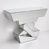 product image 3 Modern 3D Mirrored Console Table & Mirror Set